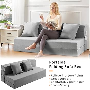 Amazon｜JKMAX クイーンサイズ折りたたみソファベッド - 4イン1